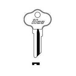 Kaba Ilco CH8 NP A16 | Vehicle Key Blank, Brass, Nickel Plated, 16 Price Group, For Chrysler Outboards