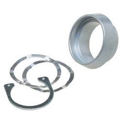 Kaba Ilco CL-404-AL | Lock Cylinder Guard, Steel, Aluminum, With Security Ring and (2) Spacer, For Hollow Door