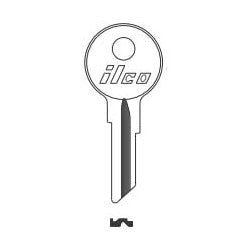 Kaba Ilco CU7 NP A14 | Vehicle Key Blank, Brass, Nickel Plated, 14 Price Group, For Mercury/Mariner Outboard