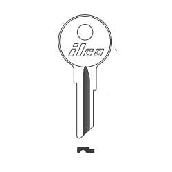 Kaba Ilco CU9 NP A14 | Vehicle Key Blank, Brass, Nickel Plated, 14 Price Group, For Mercury/Mariner Outboard
