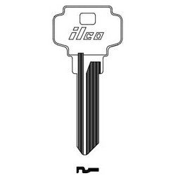 Kaba Ilco D1054KA NP A05 | Cylinder Lock Key Blank, Brass, Nickel Plated, 5 Price Group, For Dexter/Master