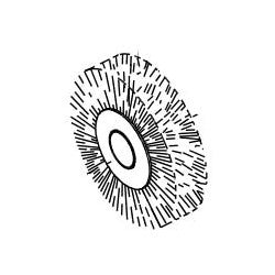 Kaba Ilco D304764ZZ | Key Machine Brush, 2-3/16" Diameter, Nylon, For Silca Delta