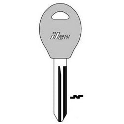 Kaba Ilco DA34-P NP A09 | Vehicle Key Blank, Plastic Head, Brass, Nickel Plated, 9 Price Group, For Nissan