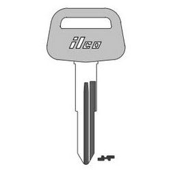 Kaba Ilco DAT6BP NP A14 | Vehicle Key Blank, Natural Brass, 14 Price Group, For Nissan