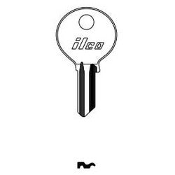 Kaba Ilco DM11 BR A22 | Cylinder Lock Key Blank, Steel, Nickel Plated, 23 Price Group, For Dom