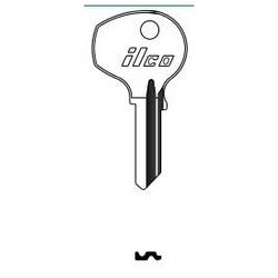 Kaba Ilco DM4 NP A16 | Vehicle Key Blank, Brass, Nickel Plated, 16 Price Group, For Porsche, Volkswagen