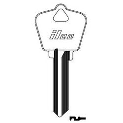 Kaba Ilco DND-AR4 BR A02 | Cylinder Lock Key Blank, 6-Pin, Do Not Duplicate, Natural Brass, 2 Price Group, For Arrow