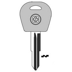 Kaba Ilco DWO5AP NP A09 | Vehicle Key Blank, Natural Brass, 9 Price Group, For Daewoo