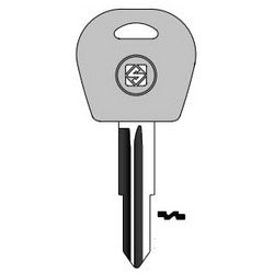 Kaba Ilco DWO5RAP NP A09 | Vehicle Key Blank, Brass, Nickel Plated, 9 Price Group, For Daihatsu