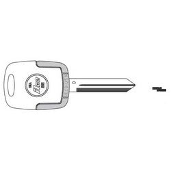 Kaba Ilco EB3-D-H84 NP A61 | Vehicle Key Blade, D, Brass, Nickel Plated, 61 Price Group, For Ford, Mazda
