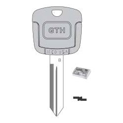 Kaba Ilco EK3-H72 NP A62 | Vehicle Key, B, Electronic, Cloning Tool, Brass, Nickel Plated, 62 Price Group, For Ford, Mazda