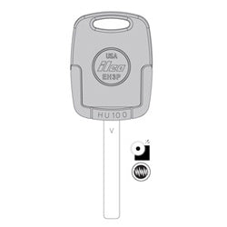 Kaba Ilco EK3P-HU100 NS A92 | Complete Key, Buick/Chevrolet/GMC/Saturn