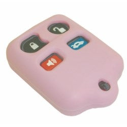 Kaba Ilco FJ-FRDB24-PINK A72 | Vehicle Remote Key Fob Cover, Remote Keyless Entry, 4-Button, Pink, For Ford/Lincoln/Mercury