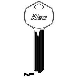 Kaba Ilco FL1 NP A11 | Cylinder Lock Key Blank, Brass, Nickel Plated, 11 Price Group, For Falcon