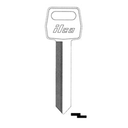 Kaba Ilco H54-NP NP A36 | Vehicle Key Blank, Brass, Nickel Plated, 36 Price Group, For Ford, Mazda