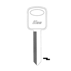 Kaba Ilco H67 NP A05 | Vehicle Key Blank, Brass, Nickel Plated, 5 Price Group, For Ford