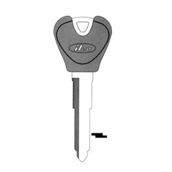 Kaba Ilco H76-P NP A09 | Vehicle Key Blank, Plastic Head, Brass, Nickel Plated, 9 Price Group, For Ford