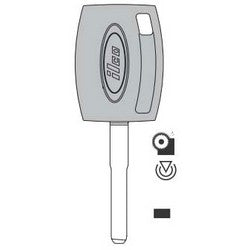 Kaba Ilco H94-PT NS | Vehicle Key Blank, With Transponder, For 2011 to 2012 Year Ford Fiesta Model
