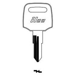 Kaba Ilco HD108 NP A12 | Vehicle Key Blank, Brass, Nickel Plated, 12 Price Group, For Honda Motorcycle