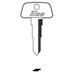 Kaba Ilco HD64 NP A19 | Vehicle Key Blank, Brass, Nickel Plated, 19 Price Group, For Honda Motorcycle