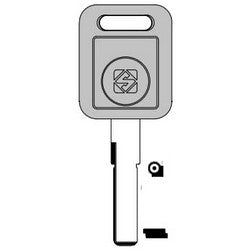 Kaba Ilco HU66A-CP NS A41 | Vehicle Key Blank, Chipless Key, Brass, Nickel Plated, 61 Price Group, For Audi