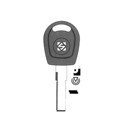 Kaba Ilco HU66T5 NS | Key Blank, Porsche Boxster with Transponder