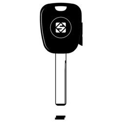 Kaba Ilco HU92RP-SI NP 22 | Vehicle Key Blank, 2-Track, Brass, Nickel Plated, For BMW, Silca