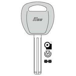 Kaba Ilco HY20-PT NS | Vehicle Key Blank, Transponder Key, Special Key Machine, Brass, Nickel Plated, For Hyundai, Kia