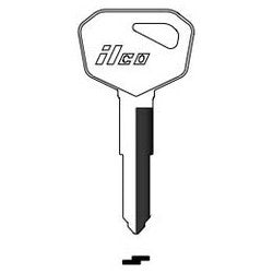 Kaba Ilco KA16 NP A07 | Vehicle Key Blank, Brass, Nickel Plated, 7 Price Group, For Kawasaki