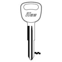 Kaba Ilco KK3 NP A05 | Vehicle Key Blank, Brass, Nickel Plated, 5 Price Group, For Kia