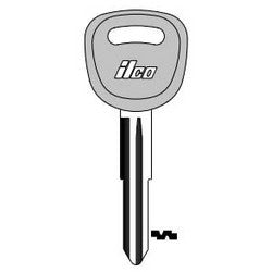 Kaba Ilco KK3-P NP A10 | Vehicle Key Blank, Plastic Head, Brass, Nickel Plated, 10 Price Group, For Kia