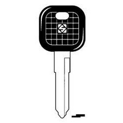 Kaba Ilco KW14AP NP A13 | Vehicle Key Blank, Natural Brass, 13 Price Group, For Kawasaki Motorcycle