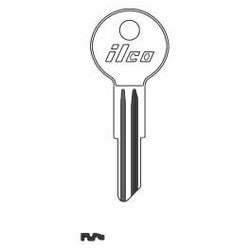Kaba Ilco L1122A NP A04 | Vehicle Key Blank, Brass, Nickel Plated, 4 Price Group, For Studebaker