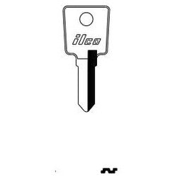 Kaba Ilco L6S NP A13 | Cylinder Lock Key Blank, Steel, Nickel Plated, 13 Price Group, For LAS