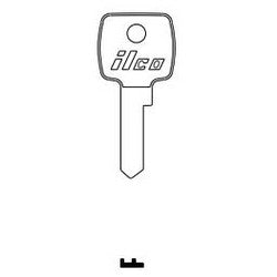 Kaba Ilco LF19 NP A13 | Cylinder Lock Key Blank, Brass, Nickel Plated, 13 Price Group, For Lowe and Fletcher