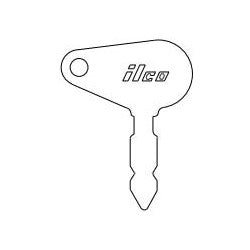 Kaba Ilco LU2 NS A26 | Key Blank, 0.279" Width x 0.08" Thickness, Steel, Nickel Plated, 1 Price Group, For Lucas