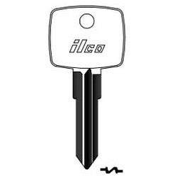 Kaba Ilco MB39 NP A12 | Vehicle Key Blank, Brass, Nickel Plated, 12 Price Group, For Mercedes Benz