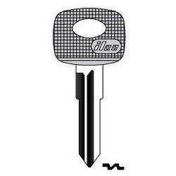 Kaba Ilco MB41-P NP A13 | Vehicle Key Blank, Plastic Head, Natural Nickel Silver, 13 Price Group, For Mercedes Benz
