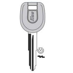 Kaba Ilco MIT17A-PT NP | Vehicle Key Blank, Transponder Key, Brass, Nickel Plated, For Mitsubishi