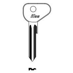 Kaba Ilco MZ12 NP A04 | Vehicle Key Blank, Brass, Nickel Plated, 4 Price Group, For Mazda, Nissan, Sunbeam
