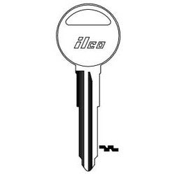 Kaba Ilco MZ17 NP A06 | Vehicle Key Blank, Brass, Nickel Plated, 6 Price Group, For Mazda