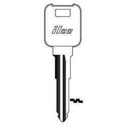 Kaba Ilco MZ19 NP A06 | Vehicle Key Blank, Brass, Nickel Plated, 6 Price Group, For Mazda