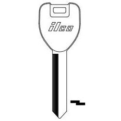 Kaba Ilco MZ25 NP A06 | Vehicle Key Blank, Brass, Nickel Plated, 6 Price Group, For Mazda