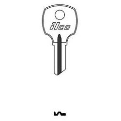 Kaba Ilco N1069B NP A08 | Cabinet Lock Key Blank, Brass, Nickel Plated, 8 Price Group, For NCL/National