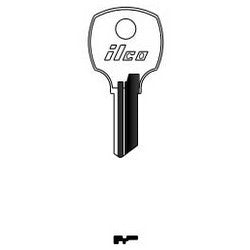 Kaba Ilco N1069G NP A15 | Cabinet Lock Key Blank, Brass, Nickel Plated, 15 Price Group, For NCL/National