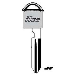 Kaba Ilco NI06-P NS | Vehicle Emergency Key, Chipless, Brass, Nickel Plated, For Nissan/Infiniti