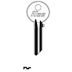 Kaba Ilco O997E NP A06 | Cylinder Lock Key Blank, 6-Pin, Small, Brass, Nickel Plated, 6 Price Group, For Yale