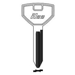 Kaba Ilco P1793 NP A03 | Vehicle Key Blank, Brass, Nickel Plated, 3 Price Group, For Chrysler