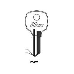 Kaba Ilco S1069H NP A08 | Cylinder Lock Key Blank, 4-Disc, Brass, Nickel Plated, 8 Price Group, For National Cabinet Lock