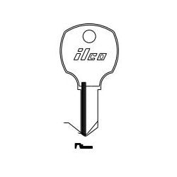 Kaba Ilco S1069M NP A09 | Cylinder Lock Key Blank, 5-Disc, Brass, Nickel Plated, 9 Price Group, For National Cabinet Lock